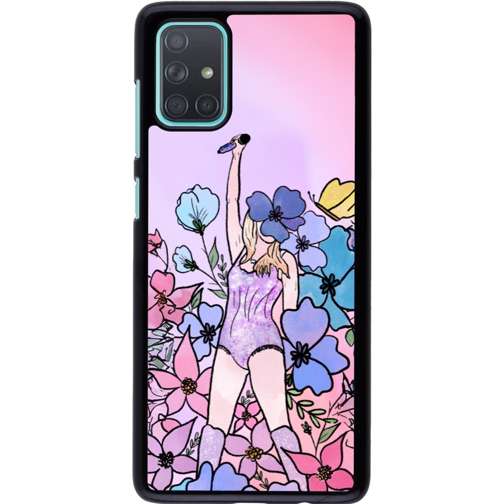 Samsung Galaxy A71 Case Hülle - Taylor Swift Sketch - Pink