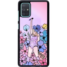 Samsung Galaxy A71 Case Hülle - Taylor Swift Sketch - Pink