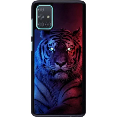 Hülle Samsung Galaxy A71 - Tiger Blue Red