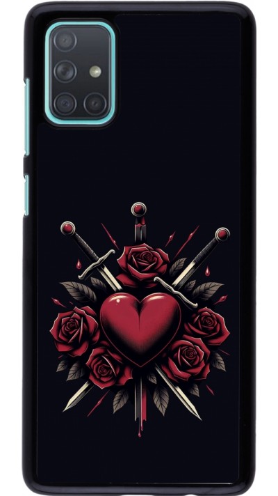 Samsung Galaxy A71 Case Hülle - Valentine 2024 gothic love