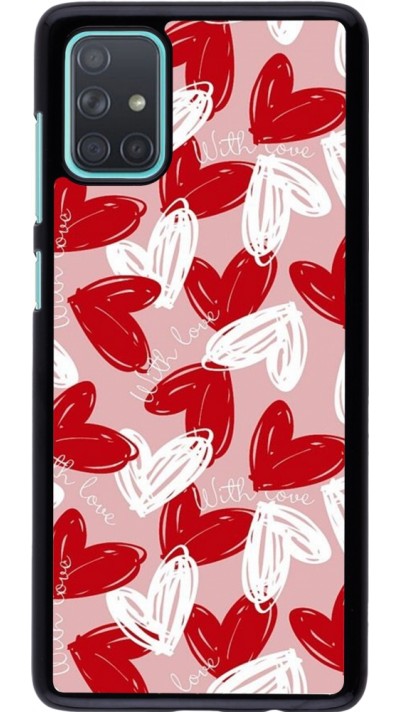 Samsung Galaxy A71 Case Hülle - Valentine 2024 with love heart