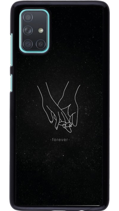 Samsung Galaxy A71 Case Hülle - Valentine 2023 hands forever