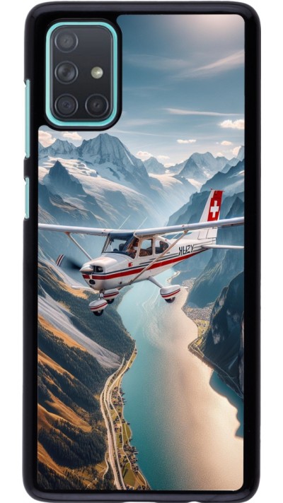 Samsung Galaxy A71 Case Hülle - Schweizer Alpenflug