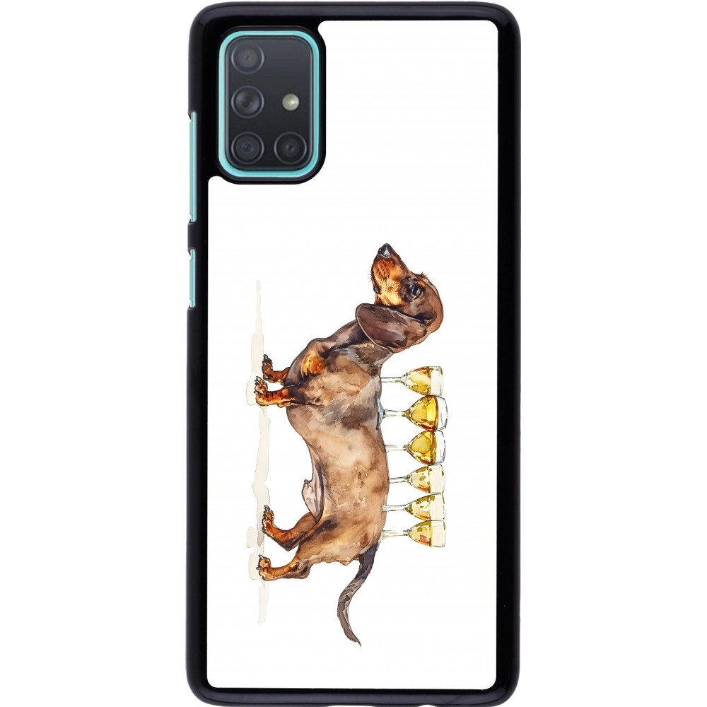 Coque Samsung Galaxy A71 - Wine Teckel