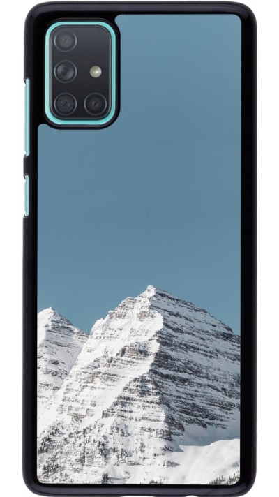 Samsung Galaxy A71 Case Hülle - Winter 22 blue sky mountain