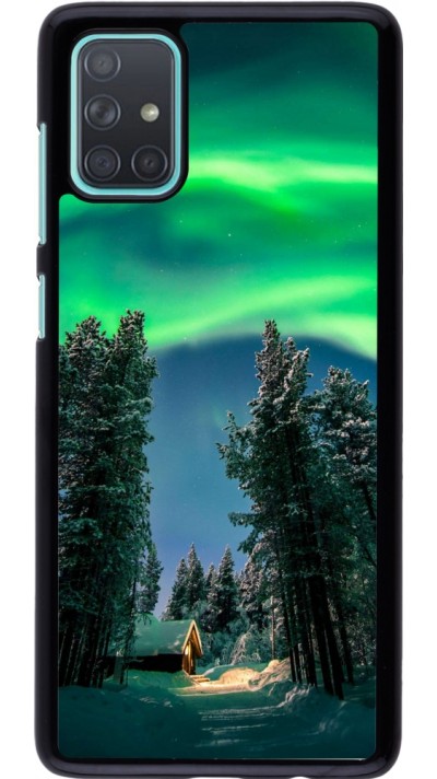 Samsung Galaxy A71 Case Hülle - Winter 22 Northern Lights