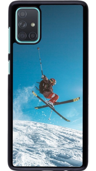 Samsung Galaxy A71 Case Hülle - Winter 22 Ski Jump