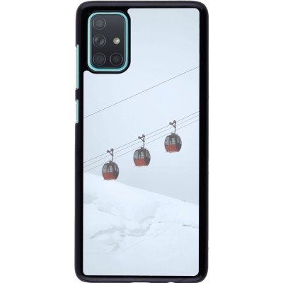 Samsung Galaxy A71 Case Hülle - Winter 22 ski lift