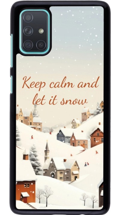 Samsung Galaxy A71 Case Hülle - Winter 25 Winter Keep calm and let it snow