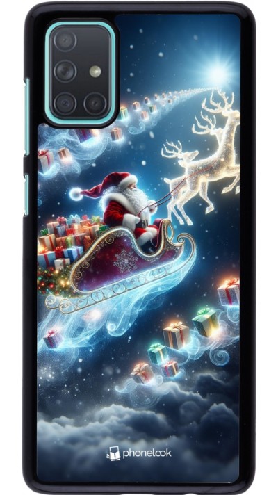 Samsung Galaxy A71 Case Hülle - Weihnachten 2023 Verzauberter Weihnachtsmann