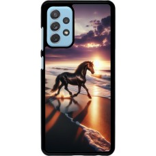 Samsung Galaxy A72 Case Hülle - Pferd majestätisch Strand