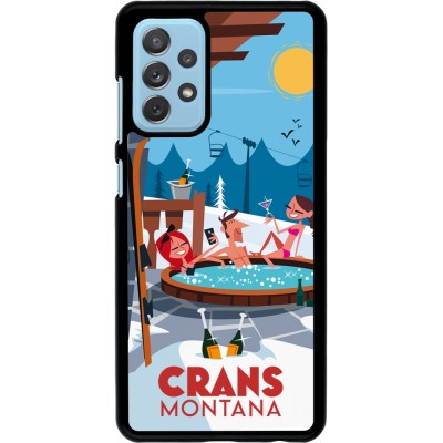 Samsung Galaxy A72 Case Hülle - Crans-Montana Mountain Jacuzzi