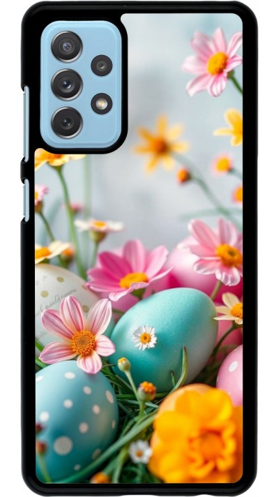 Samsung Galaxy A72 Case Hülle - Easter 2026 Eggs with flowers