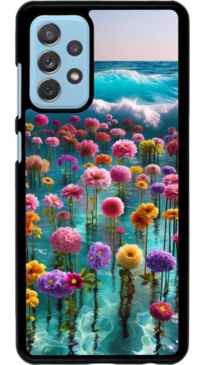 Coque Samsung Galaxy A72 - Flower sea waves
