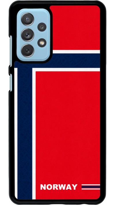 Samsung Galaxy A72 Case Hülle - Norwegen 2026 personalisierbares Fussballtrikot