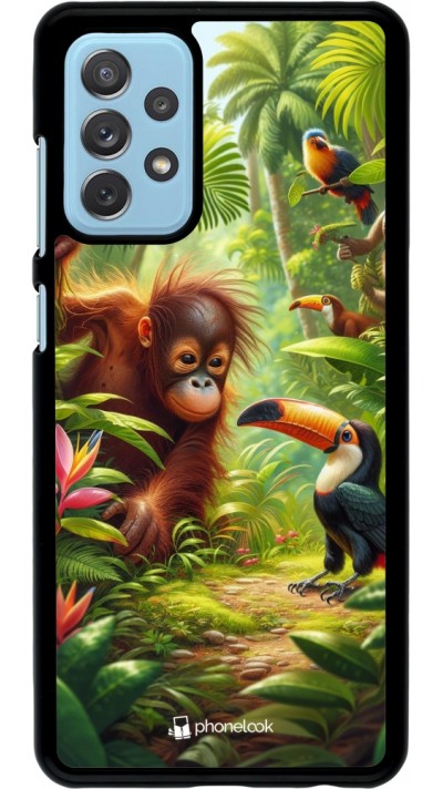 Samsung Galaxy A72 Case Hülle - Tropischer Dschungel Tayrona