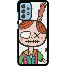 Samsung Galaxy A72 Case Hülle - Little Girl Sketch