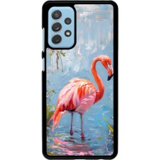 Samsung Galaxy A72 Case Hülle - Paint Flamingo