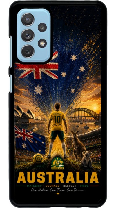 Samsung Galaxy A72 Case Hülle - Fussball Australien splash 2026