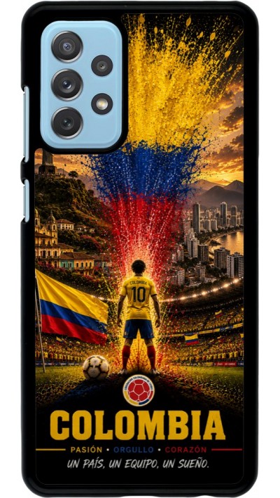 Samsung Galaxy A72 Case Hülle - Fussball Kolumbien splash 2026
