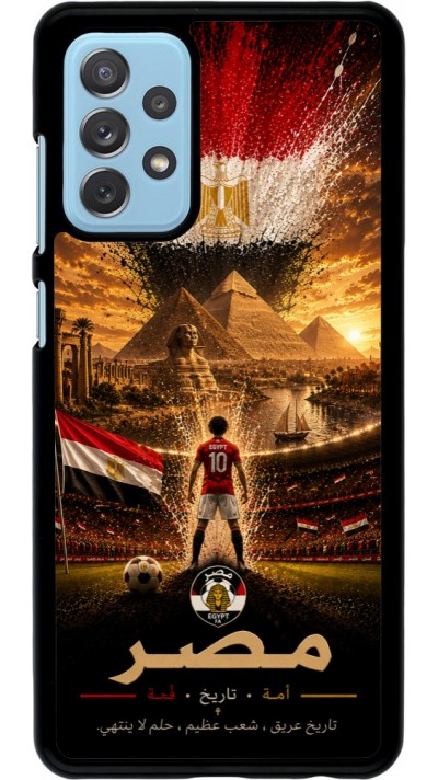 Samsung Galaxy A72 Case Hülle - Fussball Ägypten splash 2026