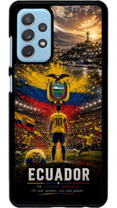 Samsung Galaxy A72 Case Hülle - Fussball Ecuador splash 2026