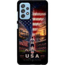 Coque Samsung Galaxy A72 - Football États-Unis splash 2026