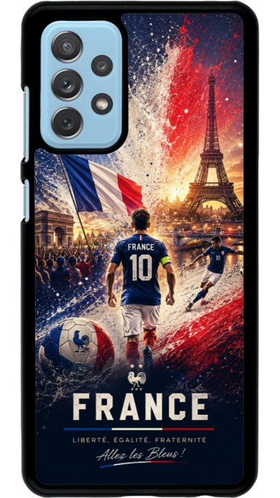 Samsung Galaxy A72 Case Hülle - Fussball Frankreich splash 2026