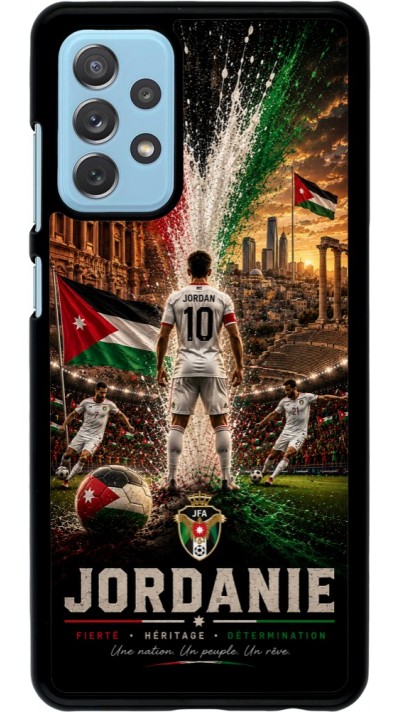 Samsung Galaxy A72 Case Hülle - Fussball Jordanien splash 2026
