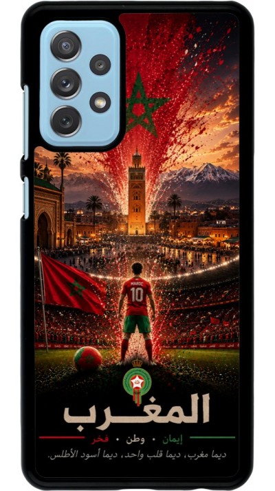 Samsung Galaxy A72 Case Hülle - Fussball Marokko splash 2026