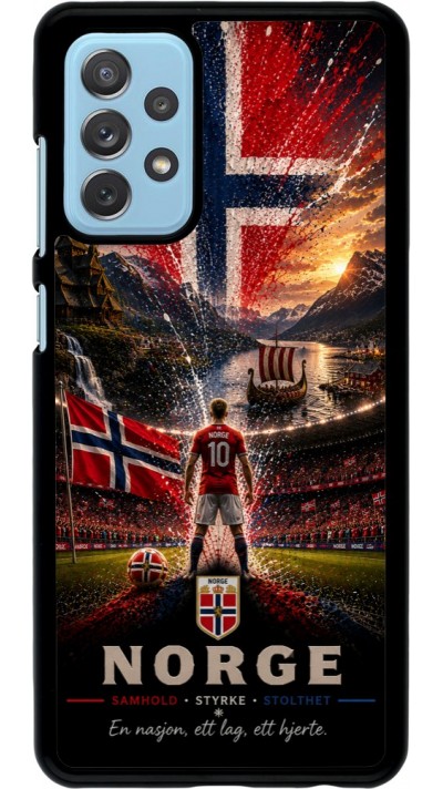 Samsung Galaxy A72 Case Hülle - Fussball Norwegen splash 2026