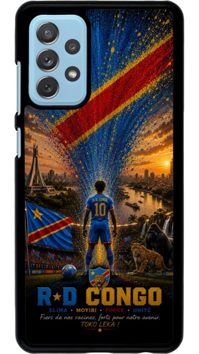 Samsung Galaxy A72 Case Hülle - Fussball Demokratische Republik Kongo splash 2026