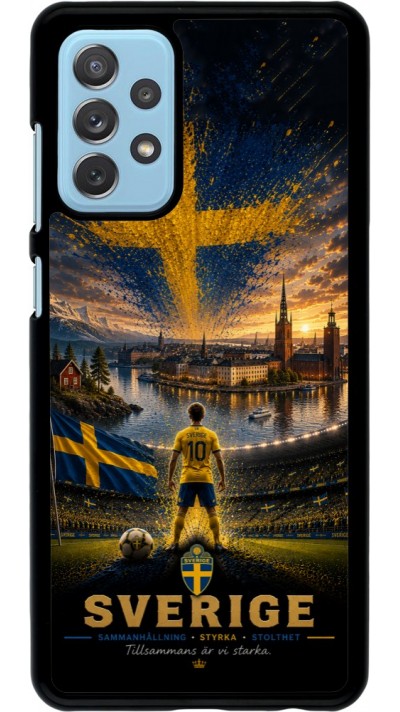 Samsung Galaxy A72 Case Hülle - Fussball Schweden splash 2026