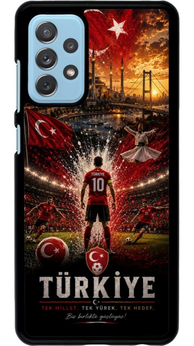 Samsung Galaxy A72 Case Hülle - Fussball Türkei splash 2026
