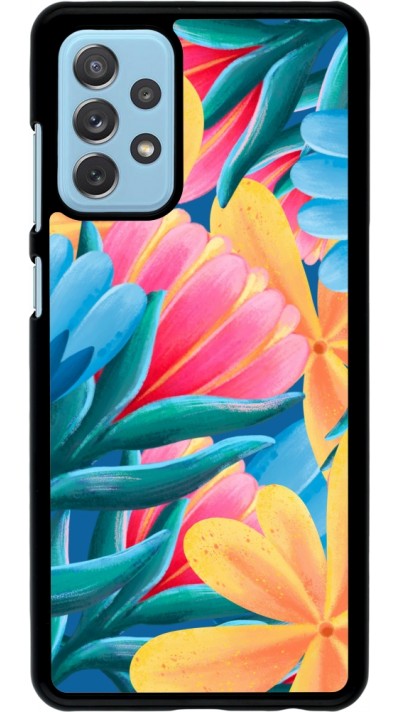 Samsung Galaxy A72 Case Hülle - Spring 23 colorful flowers