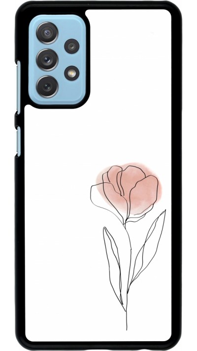 Samsung Galaxy A72 Case Hülle - Spring 23 minimalist flower