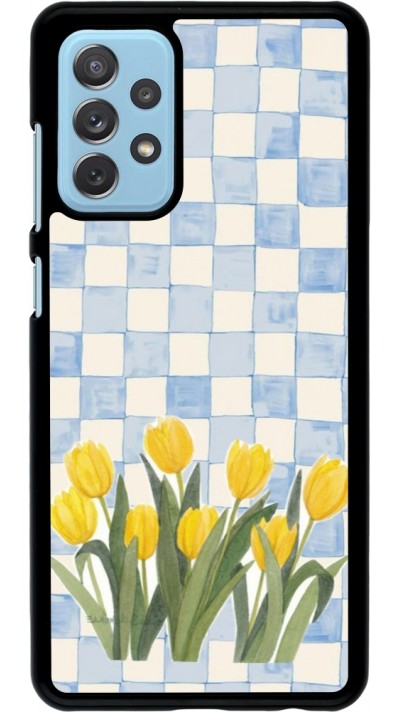 Samsung Galaxy A72 Case Hülle - Blue vichy tulips 2026