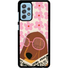 Samsung Galaxy A72 Case Hülle - Dog with newspaper Spring 2026
