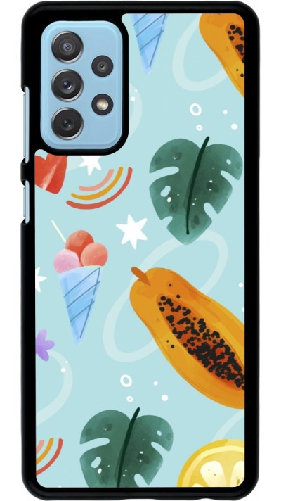 Samsung Galaxy A72 Case Hülle - Summer 2025 Pattern papaya