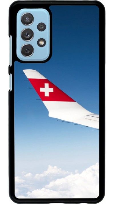 Samsung Galaxy A72 Case Hülle -  Schweizer Nationalfeiertag Sky Swiss Flag