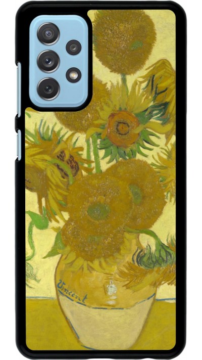 Samsung Galaxy A72 Case Hülle - Kunstbild - Sonnenblumen  - Van Gogh