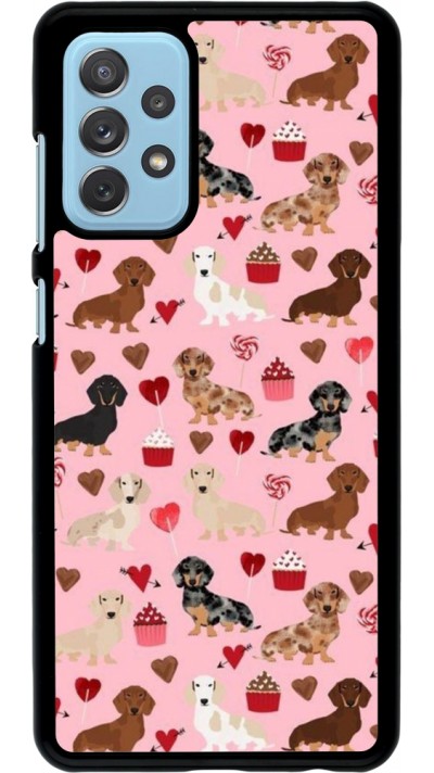 Samsung Galaxy A72 Case Hülle - Valentine 2024 puppy love