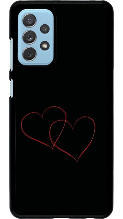 Samsung Galaxy A72 Case Hülle - Valentine 2023 attached heart
