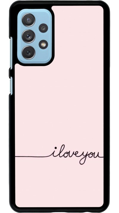 Samsung Galaxy A72 Case Hülle - Valentine 2023 i love you writing