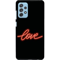 Samsung Galaxy A72 Case Hülle - Valentine 2023 neon love