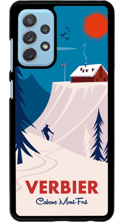 Samsung Galaxy A72 Case Hülle - Verbier Cabane Mont-Fort