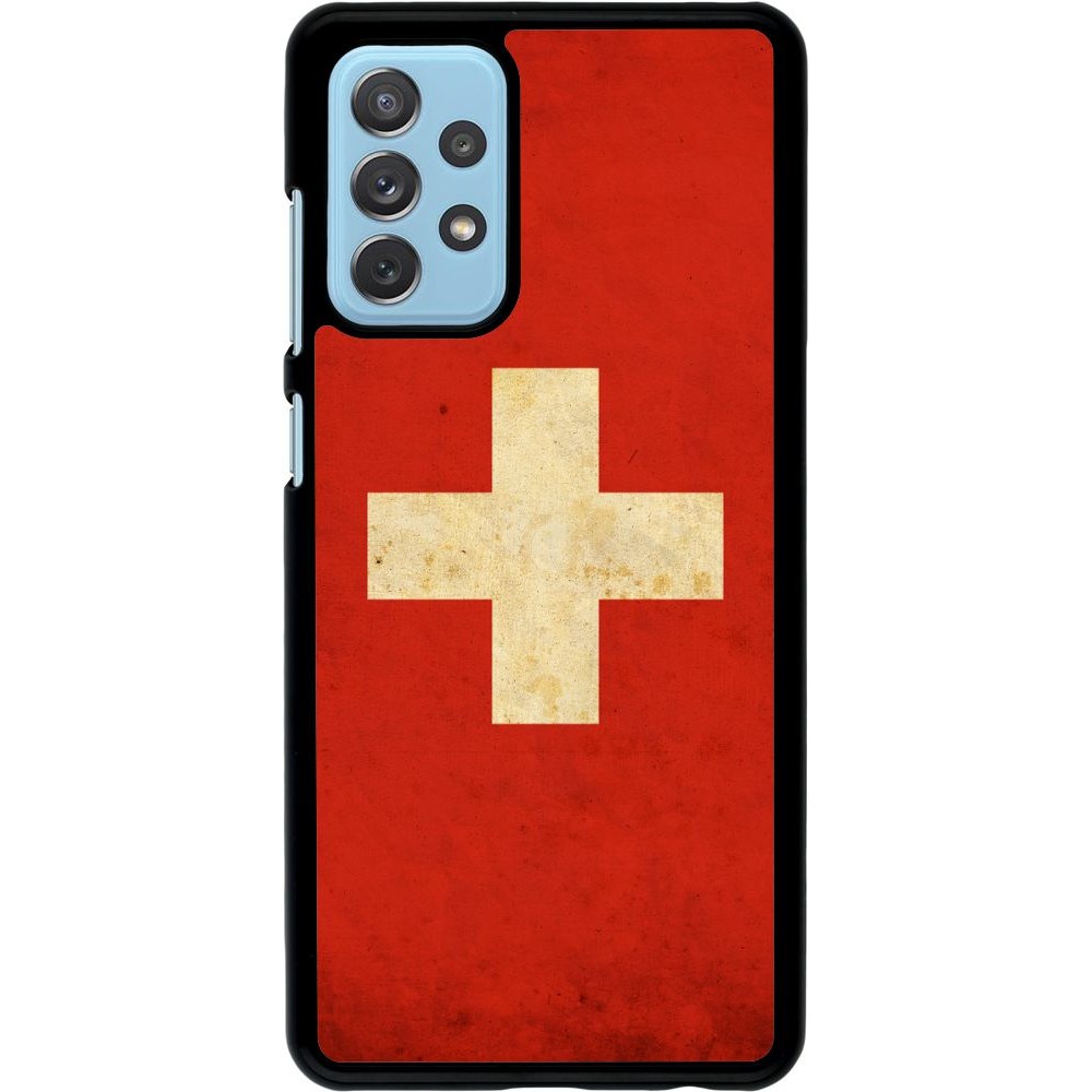 Hülle Samsung Galaxy A72 - Vintage Flag SWISS