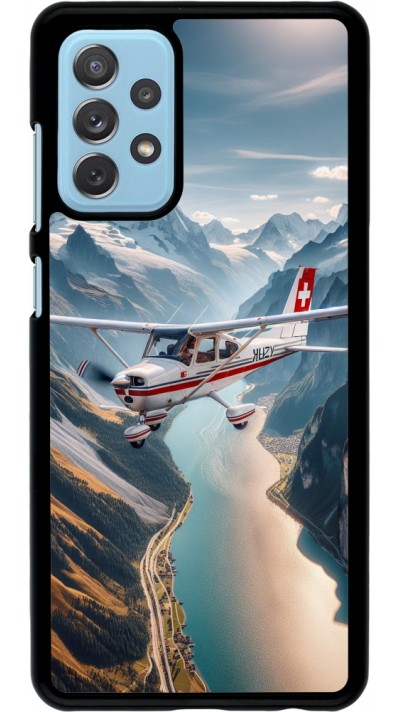 Samsung Galaxy A72 Case Hülle - Schweizer Alpenflug