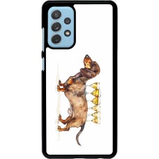Samsung Galaxy A72 Case Hülle - Wine Teckel