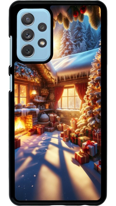 Samsung Galaxy A72 Case Hülle - Weihnachten Chalet Feerie